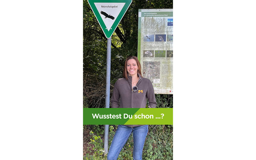Wusstest du schon Titelbild, Frau vor Naturschutzgebiet